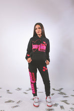 Load image into Gallery viewer, Black Valentines Sweatsuit
