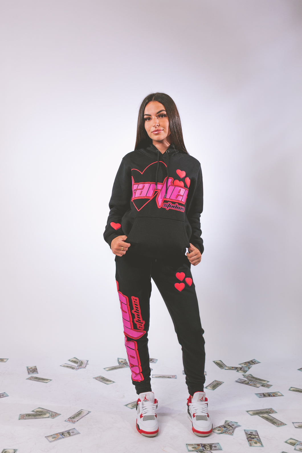 Black Valentines Sweatsuit